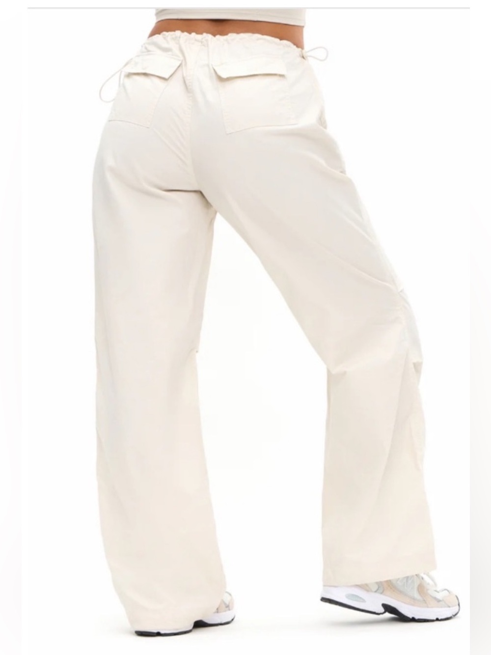 Buffbunny Cargo Pants Medium Adventure Womens Bone White Pockets Casual Fall - Picture 3 of 7
